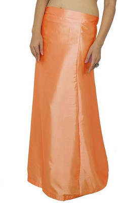 KAVYA DESIGNERS Peach Satin Petticoat K15 Satin Blend Petticoat(Free)