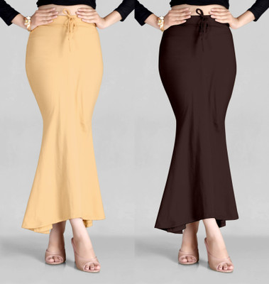 ALYNE BEIGE-COMBO-FISHTAIL-BROWN-BEIGE Lycra Blend Petticoat(S)