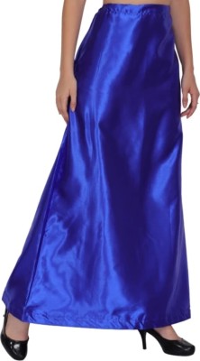 ASD FASHION Blue colour satin blend petticoat for women Satin Blend Petticoat(XL)