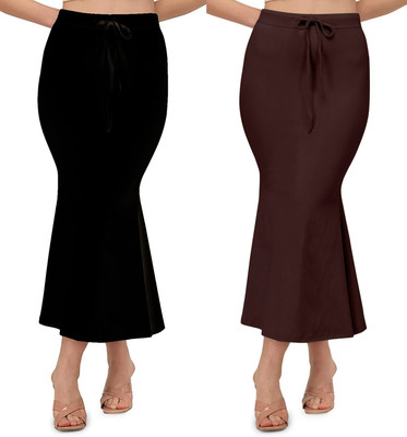ALYNE BLACK-COMBO-FISHCUT-BROWN-BLACK Lycra Blend Petticoat(S)