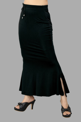 Ozberk Creation INF_Fish_Black_S_Saree Shapewear shapewear petticoat For Women Lycra Blend Petticoat(S)