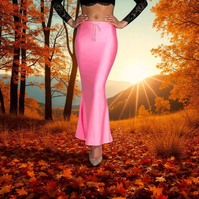 DSV ENTERPRISES Slim Petticoat Pink MT026-S Lycra Blend Petticoat(S)