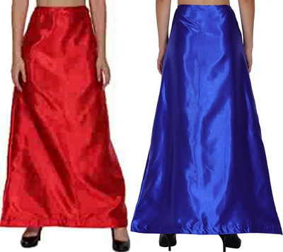 KAVYA DESIGNERS COMBO SATIN PETTICOAT ST51 Pure Satin Petticoat(Free)