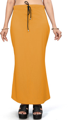 Leeza Store LZSHPWR-MUSTARD-L Lycra Blend Petticoat(L)