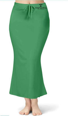 Trendiva 555_GRN_S1 Lycra Blend Petticoat(M)