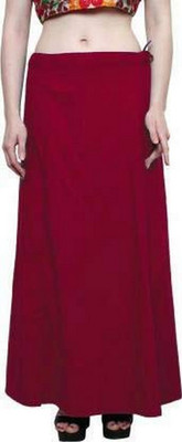KAVYA DESIGNERS COTTON PETTICOAT MAROON S53 Pure Cotton Petticoat(Free)
