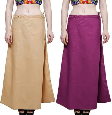 preeticreation PurpleBeigefree Pure Cotton Petticoat(Free)