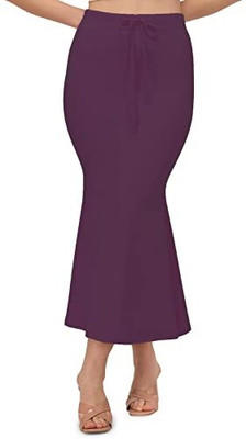 SCUBE DESIGNS Stylish Fishcut Saree Shapewear Magenta (S) Lycra Blend Petticoat(S)