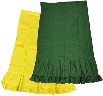 Belizs Lime & Forest Green Combo Pure Cotton Petticoat(XXL)