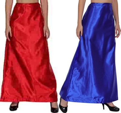 KAVYA DESIGNERS COMBO SATIN PETTICOAT ST60 Pure Satin Petticoat(Free)