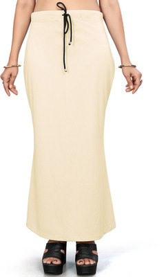 Leeza Store LZSHPWR-BEIGE-L Lycra Blend Petticoat(M)