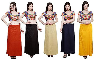 ANANT CREATION Petticoat-Combo05-4 Pure Cotton Petticoat(Free)