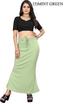 inch pinch L-MINT GREEN SAREE-SHAPER Lycra Blend Petticoat(L)