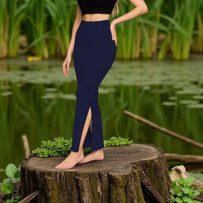 DSV ENTERPRISES Shapeware Navy M0036 Lycra Blend Petticoat(L)