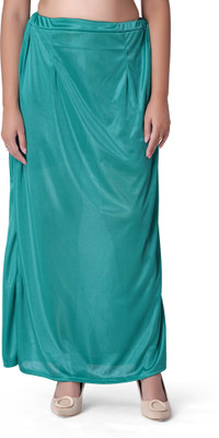 YMS SEAGREENLYCRASTRAIGHTFIT Lycra Blend Petticoat(M)