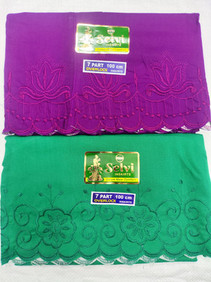SNR Model Embroidery Inskirt/Petticoat 7 Part Pure Cotton Petticoat(XL)