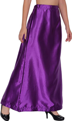 laxmibaa women purple petticoats Pure Satin Petticoat(Free)