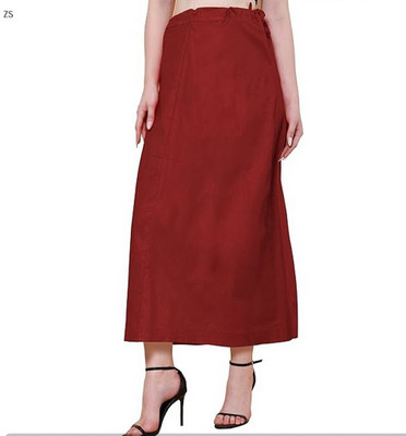 ZIAFASHION Maroon PURE COTTON@RY2 Pure Cotton Petticoat(Free)