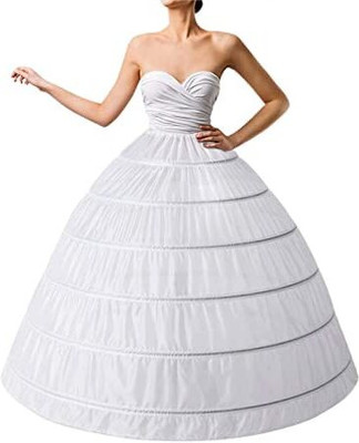 KCM FASHION 6 RING-WAIST SIZE 42 Polyester Petticoat(4XL)