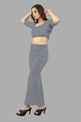 Ozberk Creation INF_Fish_grey_XXL_Saree Shapewear shapewear petticoat For Women Lycra Blend Petticoat(XXL)