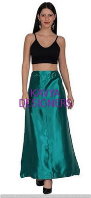 Aarvi styles PEACOCK SD COLOUR PETTICOAT11 Pure Satin Petticoat(Free)