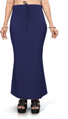 NEXSUS APPARELS NAVY BLUE Lycra Blend Petticoat(M)