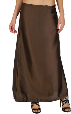 YMS DARKBROWNALINE Satin Blend Petticoat(XXL)