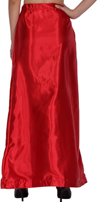 monprence Women's Satin Blend Free Size Petticoat Pure Silk, Pure Satin Petticoat(Free)