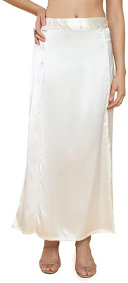 YMS OFFWHITESTRAIGHTFITSATINPET Satin Blend Petticoat(XL)