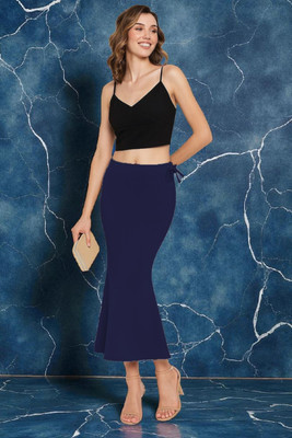 DSV ENTERPRISES Shapeware Navy M010 Lycra Blend Petticoat(L)
