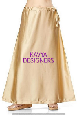 Aarvi styles GOLDEN LI COLOURPETTICOAT58 Pure Satin Petticoat(Free)