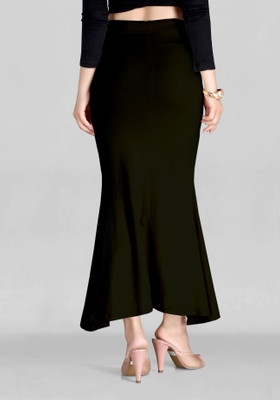 Woo THiNG Simple solid saree shapewear Lycra Blend Petticoat(M)