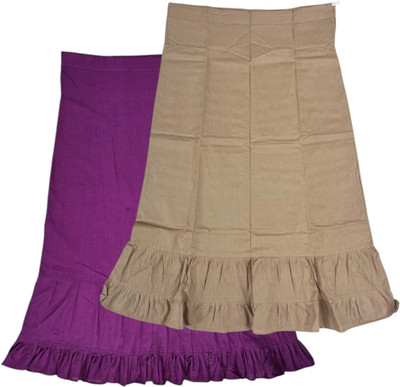 house of common Fandango & Dark Beige Pure Cotton Petticoat(XL)