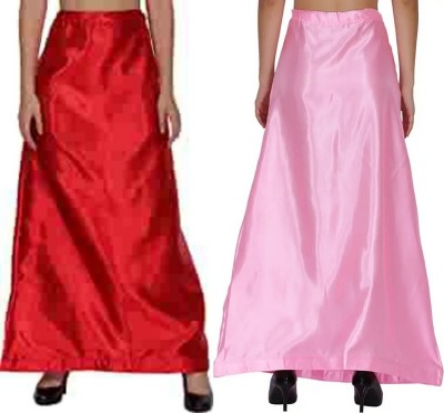 KAVYA DESIGNERS COMBO SATIN PETTICOAT ST47 Pure Satin Petticoat(Free)