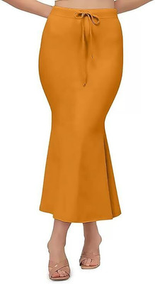 VIDHATA FASHION Mustard Perfect Slim Fitting Curvy Body Shapewear Fish Cut Lycra Blend Petticoat Lycra Blend Petticoat(XXL)