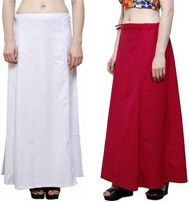 Gugaliya WHITE-RANI Pure Cotton Petticoat(Medium)