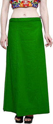 ANANT CREATION Green Pure Cotton Petticoat(Free)