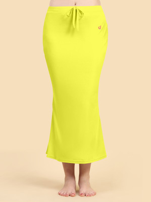 Trendmalls New.P01-Yellow-S Lycra Blend Petticoat(S)