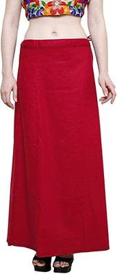 Preeticreations Red Pure Cotton Petticoat(Free)