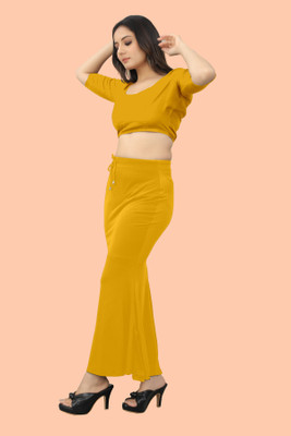Ozberk Creation SH.__Fish_Mustard_XXL_Saree Shapewear shapewear petticoat For women Lycra Blend Petticoat(XXL)