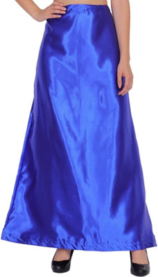jr fashion Satin petticoat blue Satin Blend Petticoat(XXL)
