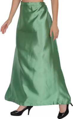 Ase fashion Pista satin blend petticoat Satin Blend Petticoat(Free)