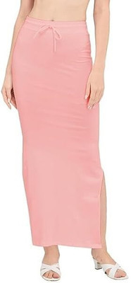 Vidhata Pink Color Women'S Saree Shapewear Petticoat Fish Cut Pattern Under Saree Skirt Lycra Blend Petticoat(L)