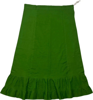 Belizs Navy Green Pure Cotton Petticoat(XL)