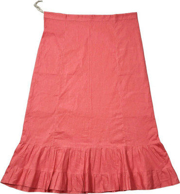 Belizzi Paridhan Light Carmine Pink Pure Cotton Petticoat(XXL)
