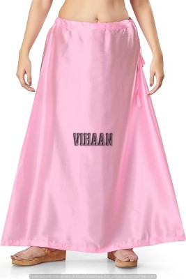 VIHAAN Pink satin q112 Pure Satin Petticoat(Free)