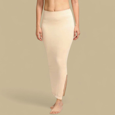 VDIHATA FASHION Beige Color Stretchable Sari Shapewear Petticoat Slim Fitting Stylish Underskirt Lycra Blend Petticoat(L)