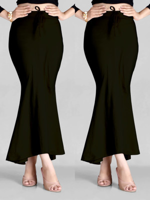 The Stanch NN-thestanch-petticoat_ALY-121-COMBO-PTCT-BLACK-BLACK-M Lycra Blend Petticoat(M)
