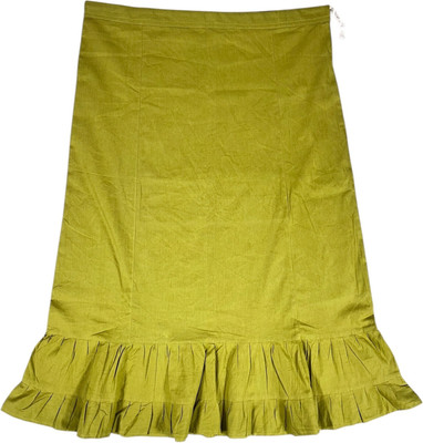 house of common Avocado Green Pure Cotton Petticoat(XXL)