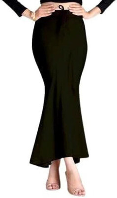 VIDHATA FASHION Black Perfect Slim Fitting Curvy Body Shapewear Fish Cut Lycra Blend Petticoat Lycra Blend Petticoat(L)